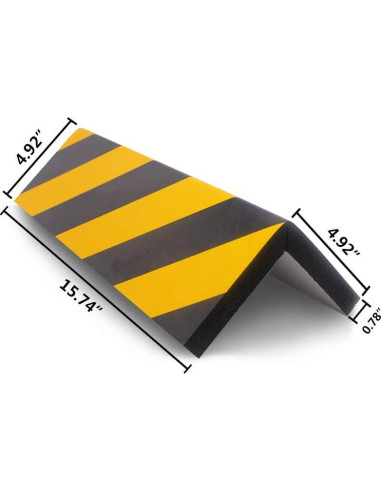 Protector de Pared de Garaje GUEQUITLEX Amarillo 2 Piezas