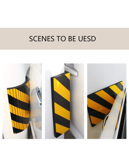 Protector de Pared de Garaje GUEQUITLEX Amarillo 2 Piezas