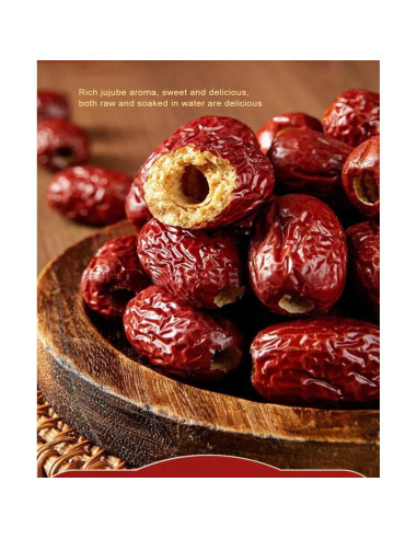 Dátiles Rojos Secos Sin Hueso AFKCCPD 470g Snack Saludable