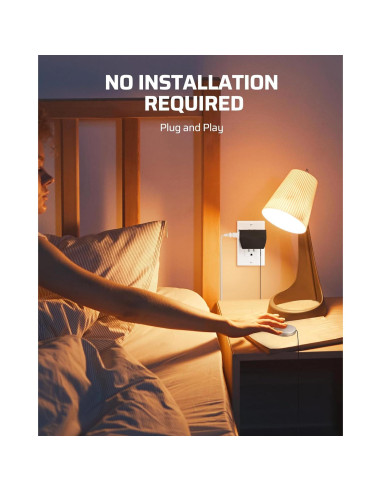 Regulador Táctil DEWENWILS 2 Paquete Negro 3 Niveles