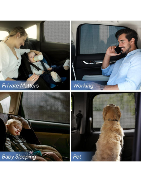 Sombrillas para Ventanas de Auto AUGOLA - Paquete de 2 Mediano Sombrillas para Ventanas de Auto AUGOLA - Paquete de 2 Mediano