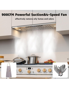 Campana Extractora Empotrada IAMSII 30" Acero Inoxidable 900 CFM 2