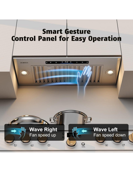 Campana Extractora Empotrada IAMSII 30" Acero Inoxidable 900 CFM