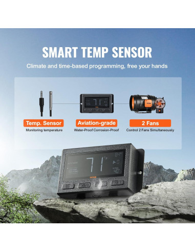 Ventilador de Conducto VEVOR 8 Pulgadas 807 CFM Silencioso