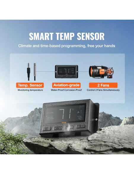 Ventilador de Conducto VEVOR 8 Pulgadas 807 CFM Silencioso