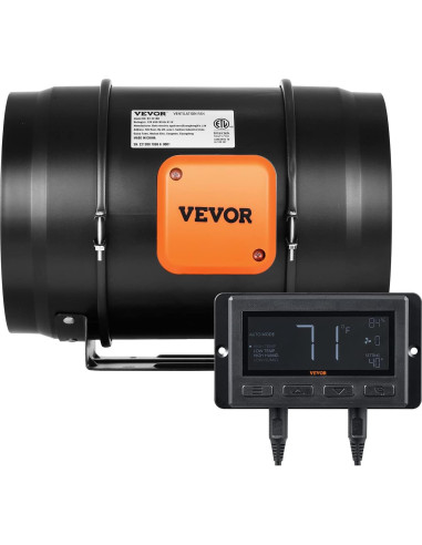 Ventilador de Conducto VEVOR 8 Pulgadas 807 CFM Silencioso