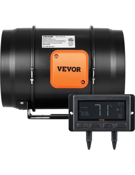 Ventilador de Conducto VEVOR 8 Pulgadas 807 CFM Silencioso