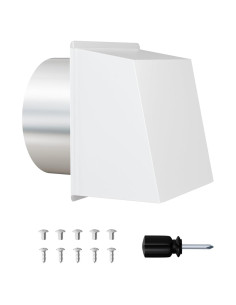 Cubierta de Ventilación de Pared AOWALEN 20.32cm Blanco