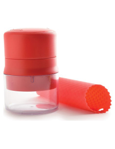Norpro Twister y Pelador de Ajo Rojo 1151 - Utensilio de Cocina