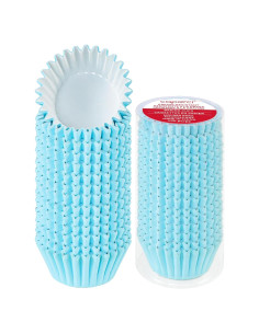 Forros para Cupcake Caperci Azul Claro 150 Cuentas Resistentes