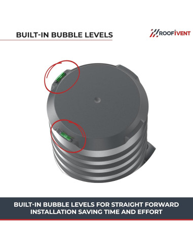 Ventilador de Escape Roofivent iVent ECO 6" Negro para Techo