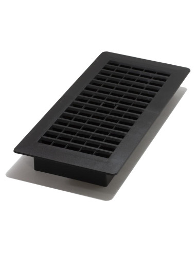 Rejilla de Piso de Plástico Decor Grates PL410-BLK 10x25 cm Negra