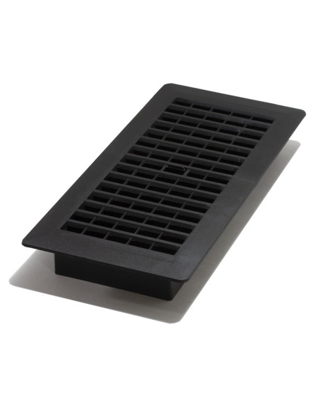 Rejilla de Piso de Plástico Decor Grates PL410-BLK 10x25 cm Negra