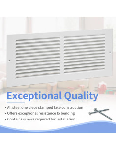 Rejilla de Aire de Retorno Howeall 14x6 Pared y Techo 2