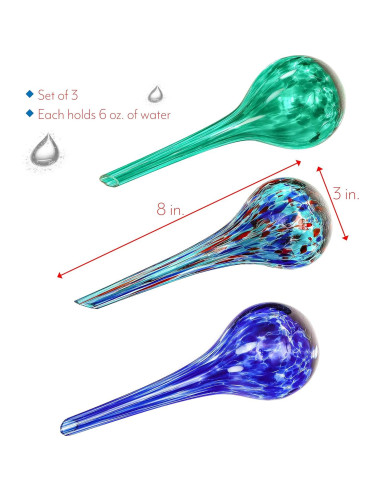Esferas de Riego Automático de Vidrio Trademark - Paquete de 3