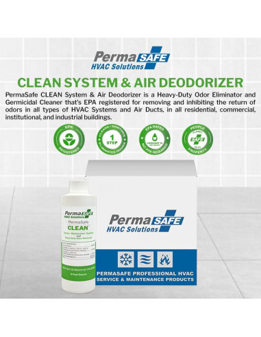 Desodorante de Aire HVAC PermaSafe PC-8H, 140g, Elimina Olores