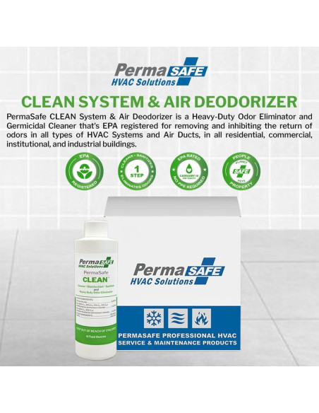 Desodorante de Aire HVAC PermaSafe PC-8H, 140g, Elimina Olores