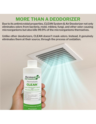 Desodorante de Aire HVAC PermaSafe PC-8H, 140g, Elimina Olores