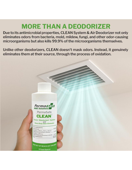 Desodorante de Aire HVAC PermaSafe PC-8H, 140g, Elimina Olores