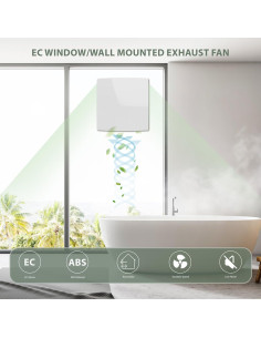 Ventilador Extractor de Baño KCVENTSAIR 10W Reversible 230 m/h 2