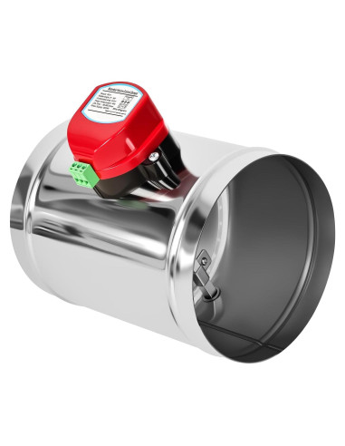 Compensador de Conducto Motorizado ZOWZEA 6" Acero Inoxidable 24V