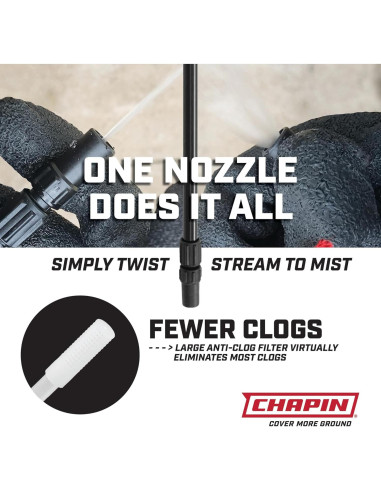 Pulverizador Chapin 20075 1 Galón Ajustable Blanqueador