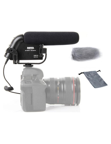 Micrófono Direccional BOYA BY-VM190 de Condensador 40Hz-20kHz