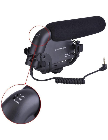 Micrófono Direccional BOYA BY-VM190 de Condensador 40Hz-20kHz