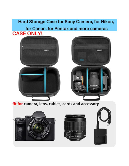 Funda Dura RAIACE para Cámara Sony Alpha 7 II III IV - Negro