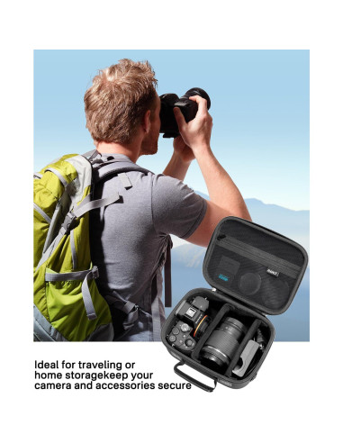 Funda Dura RAIACE para Cámara Sony Alpha 7 II III IV - Negro