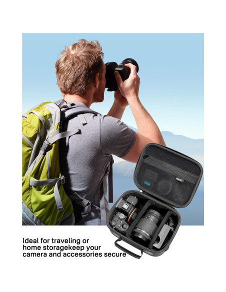 Funda Dura RAIACE para Cámara Sony Alpha 7 II III IV - Negro