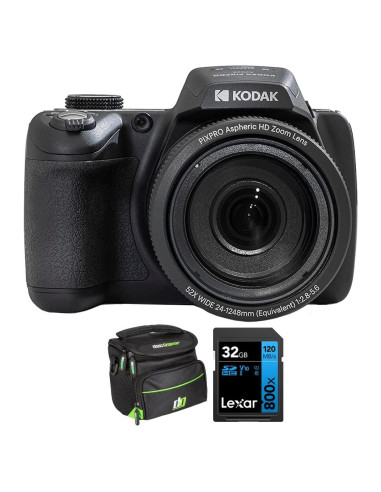 Cámara Compacta Kodak PIXPRO AZ528 16.4MP Zoom 52x Negra