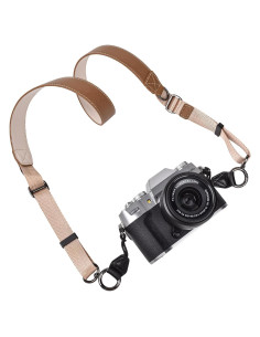 Correa de Cuello Ajustable PU para Cámara - Compatible Canon, Sony, Nikon