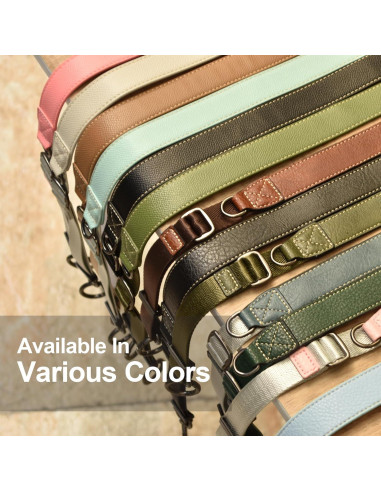 Correa de Cuello Ajustable PU para Cámara - Compatible Canon, Sony, Nikon