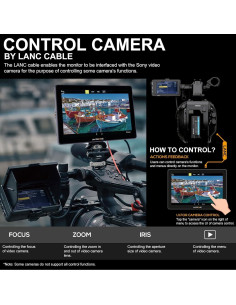 Monitor de Campo AVIDEONE 5.5" 4K HDMI 3G-SDI 2000Nits 2