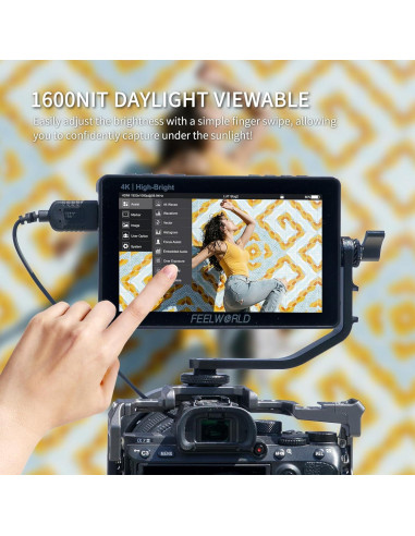 Monitor de Campo Feelworld F5 ProX 5.5" 1600nit HDMI Touch