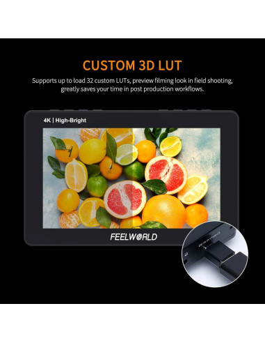 Monitor de Campo Feelworld F5 ProX 5.5" 1600nit HDMI Touch