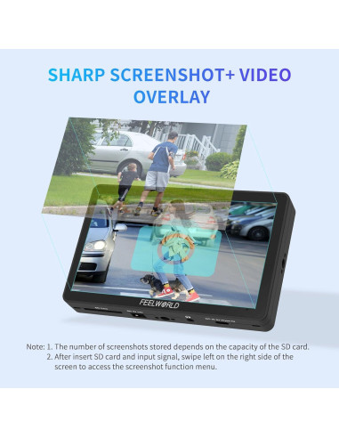 Monitor de Campo FEELWORLD F6 Plus 6" Full HD 1920x1080 Táctil