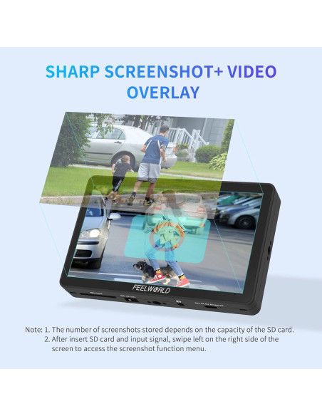 Monitor de Campo FEELWORLD F6 Plus 6" Full HD 1920x1080 Táctil