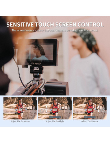 Monitor de Campo FEELWORLD F6 Plus 6" Full HD 1920x1080 Táctil