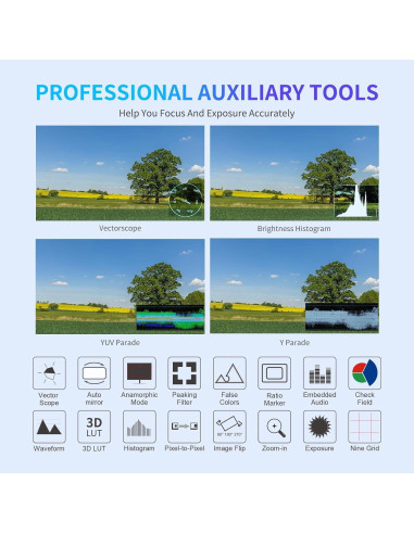 Monitor de Campo FEELWORLD F6 Plus 6" Full HD 1920x1080 Táctil