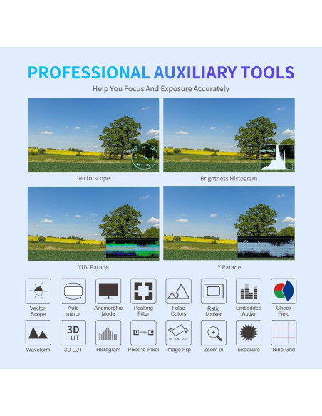 Monitor de Campo FEELWORLD F6 Plus 6" Full HD 1920x1080 Táctil