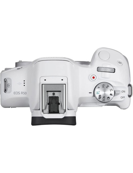 Kit Cámara Sin Espejo Canon EOS R50 Blanco con Lente 18-45mm