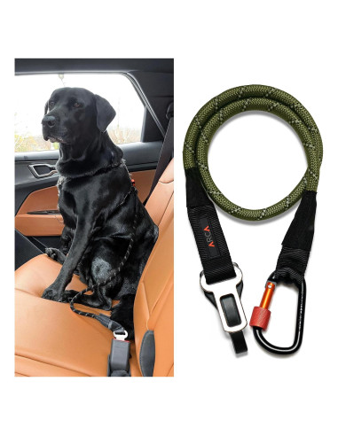 Cinturón de Seguridad para Perros ARCA PET Verde Militar