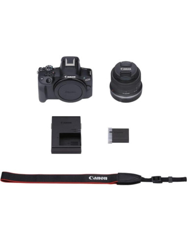 Cámara sin Espejo Canon EOS R50 + Lente 18-45mm Negro