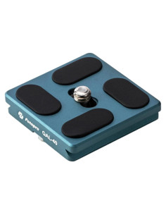 Placa de liberación rápida Fotopro QAL-40 40mm aluminio azul