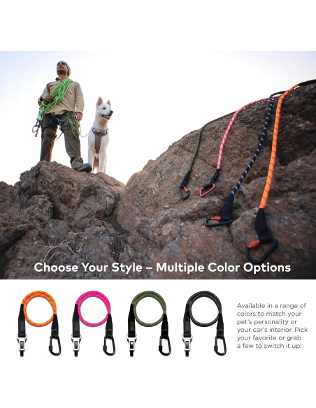 Cinturón de Seguridad para Perros ARCA PET Verde Militar