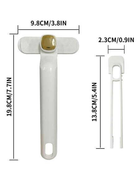 2 Cepillos de Limpieza de Ranuras KVZVK, Cerdas Duras, Blanco 2 Cepillos de Limpieza de Ranuras KVZVK, Cerdas Duras, Blanco
