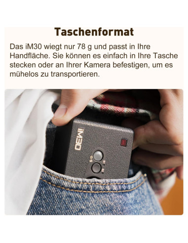 Flash Godox iM30 Mini - GN 15, 7 Niveles de Potencia