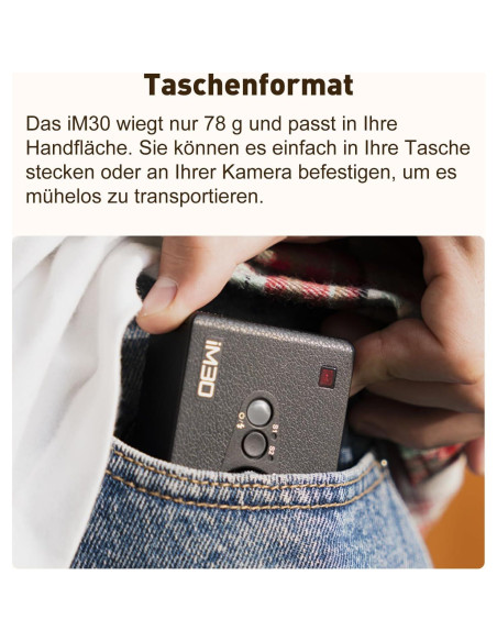 Flash Godox iM30 Mini - GN 15, 7 Niveles de Potencia